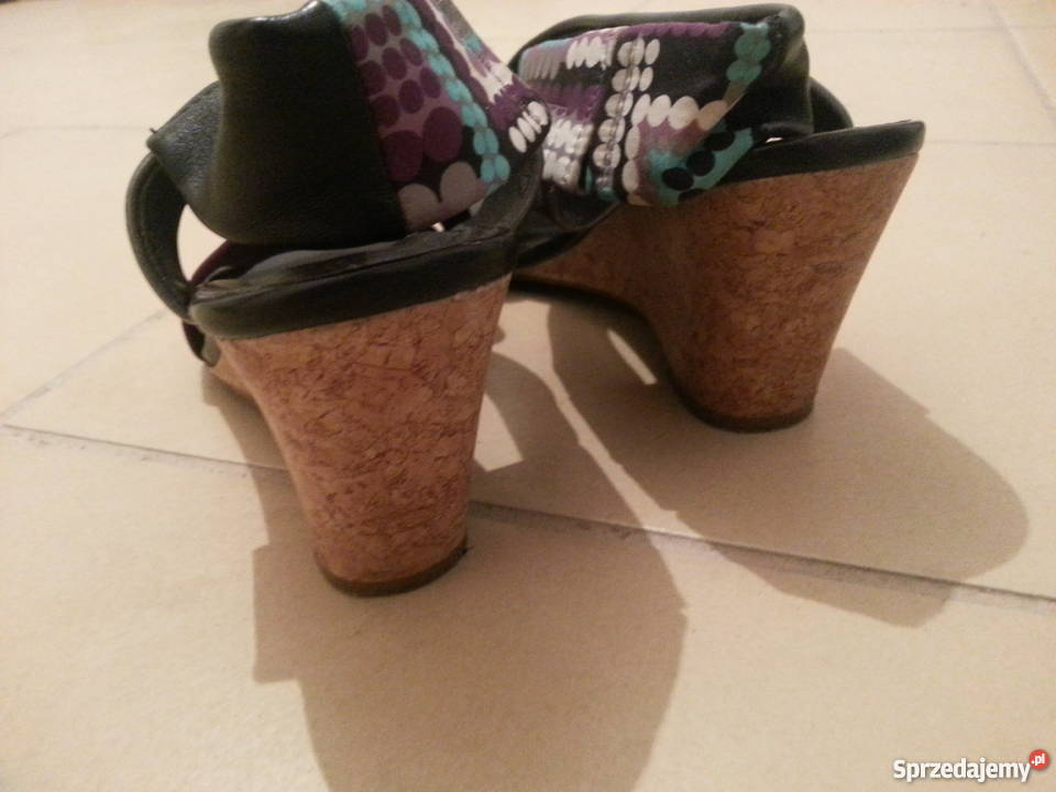 Buty na koturnie kolorowe 39 Rozmiar 39 Obuwie