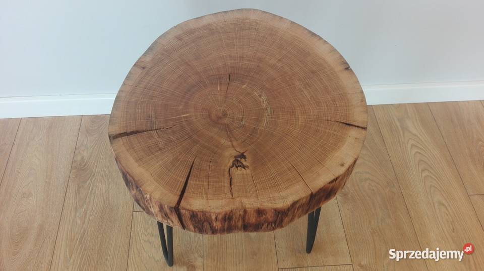 Stolik kawowy dąb loft industrial hairpin legs Wrocław sprzedam