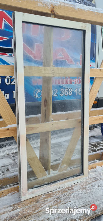 OKNO KacprzaK 74x153 FIX OKNA Używane Witryna Siedlce