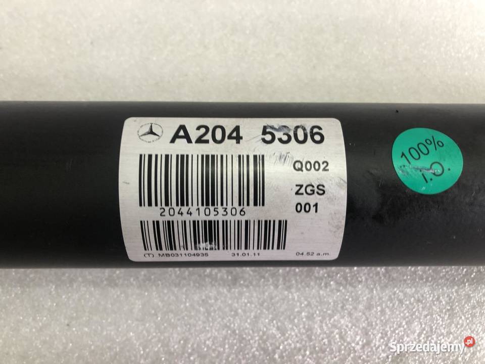 WAŁ NAPĘDOWY 2044105306 MERCEDES W204 18CGI wielkopolskie sprzedam