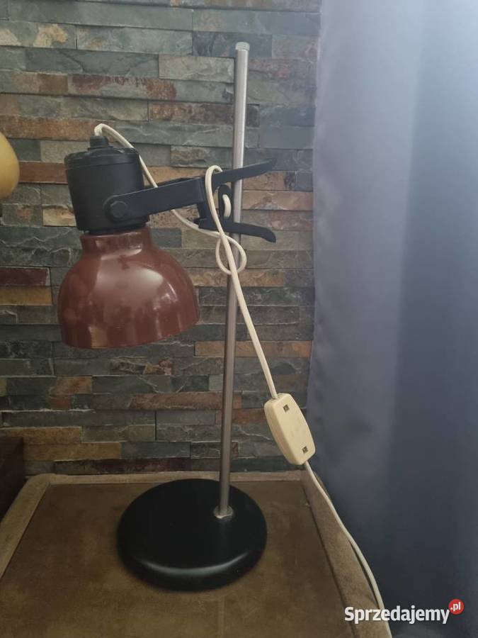 POLAMP GDAŃSK Lampa stołowa nocna stojąca PRL Solnica sprzedam