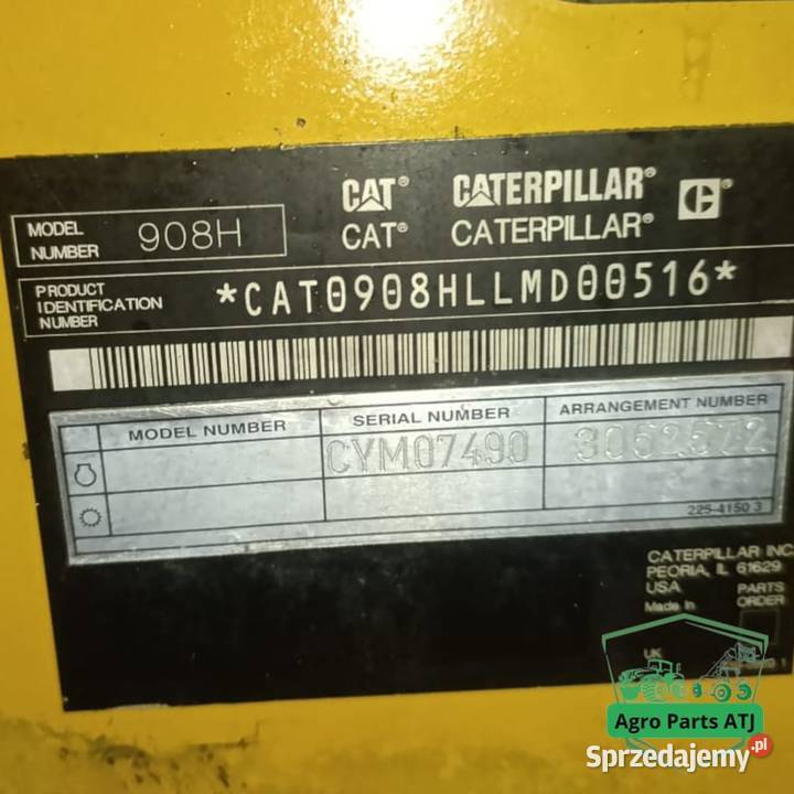 Caterpillar 908H 20072014r PartsCzęści Ciechanowiec