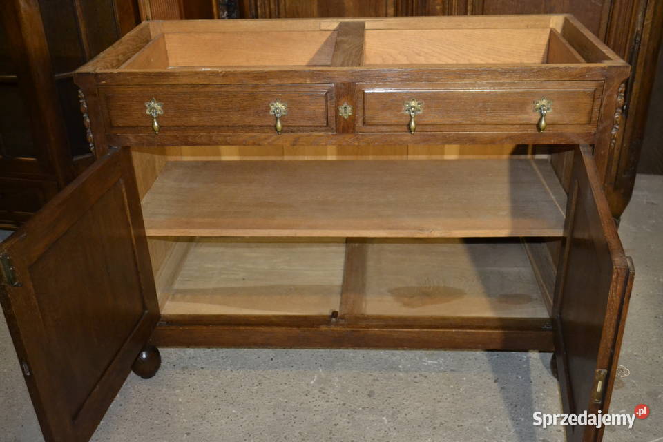 komoda secesyjna 1920 dąb Antyki, Sztuka, Kolekcje