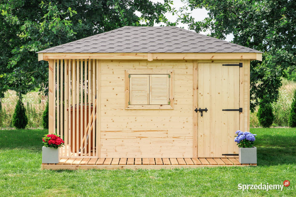 Domek narzędziowy 3x3 Drewutnia Altana Delicato Architektura ogrodowa