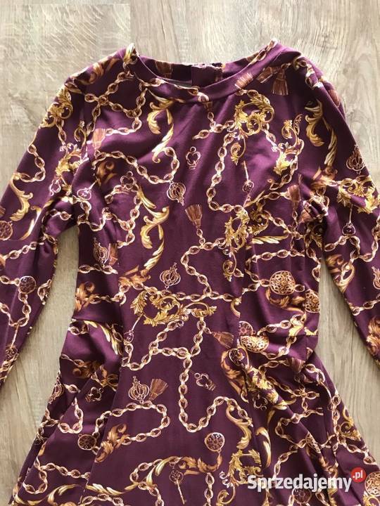 Sukienka z łańcuchowym wzorem 3436 Hajnówka sprzedam