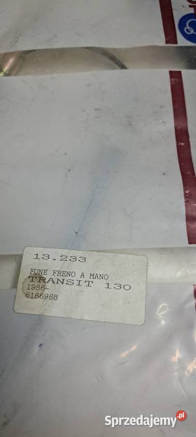 Linka hamulca ręcznego tył FORD TRANSIT mk3 8592 Luzino