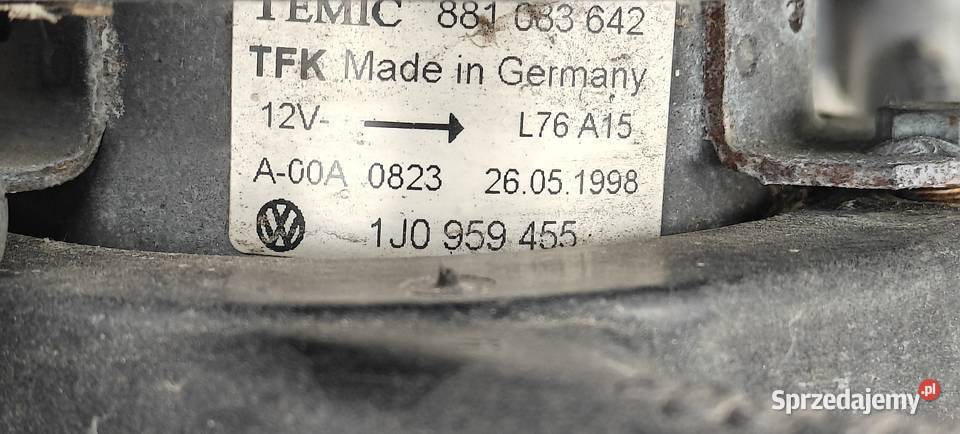 1J0 959 455 Wentylator chłodnicy Audi Volkswagen Wentylatory chłodnicy Motoryzacja Siechnice