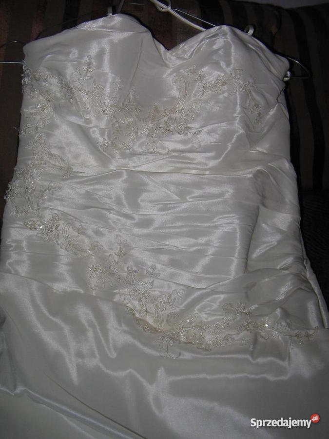 SUKNIA ŚLUBNA TAFTA INTELIGENTNA BOLERKO 38 M mazowieckie Warszawa