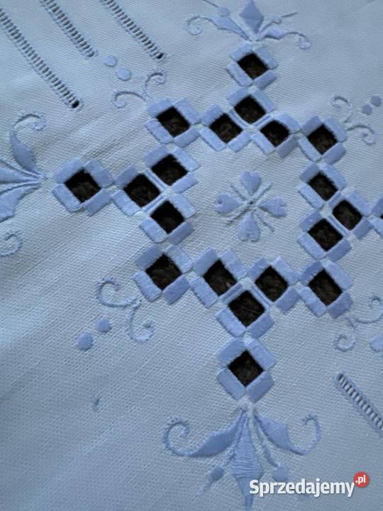 obrus okrągły haftowany rękodzieło Zabrze