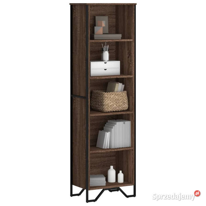 Regał brązowy dąb 50x31x169 materiał mazowieckie Warszawa