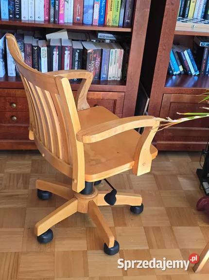 Stylowy Drewniany Fotel Gabinetowy Bankier pomorskie Gdynia