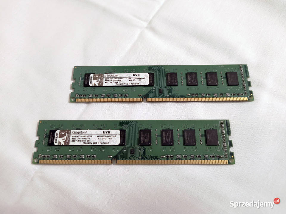 Zestaw 2 kości pamięci Kingston 2x2 GB łącznie 4 Poznań