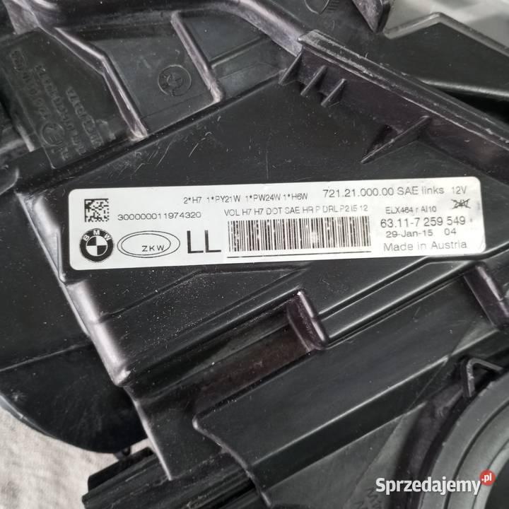 Reflektor lampa BMW E30 F31 USA zwykła przedlift dolnośląskie Złotoryja