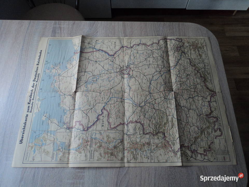 Berlin 1967 plan połącz kolejowych małopolskie Nowy Sącz