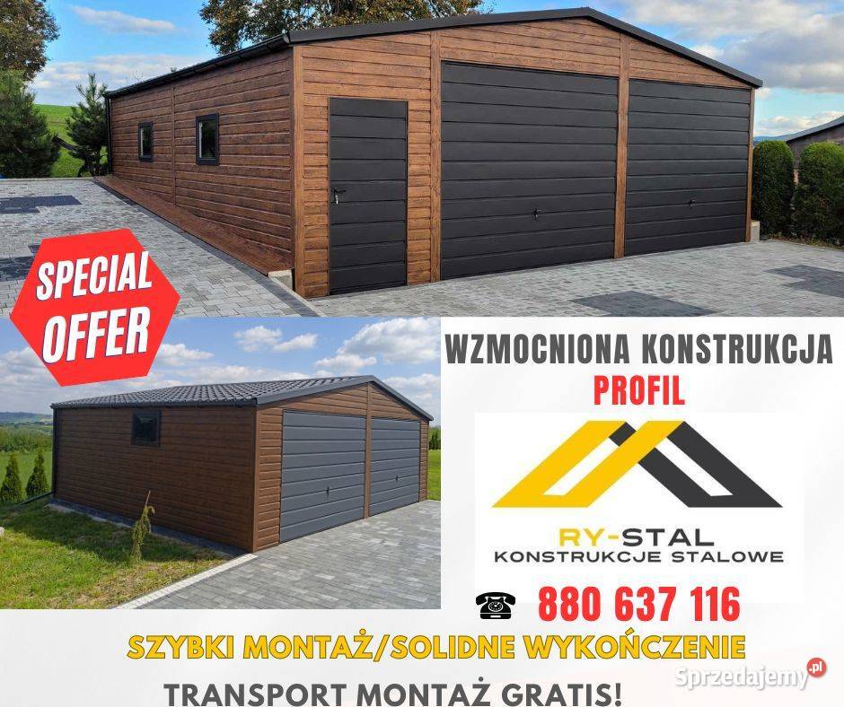 Garaż Blaszny 6x6 Transport Montaż Producent