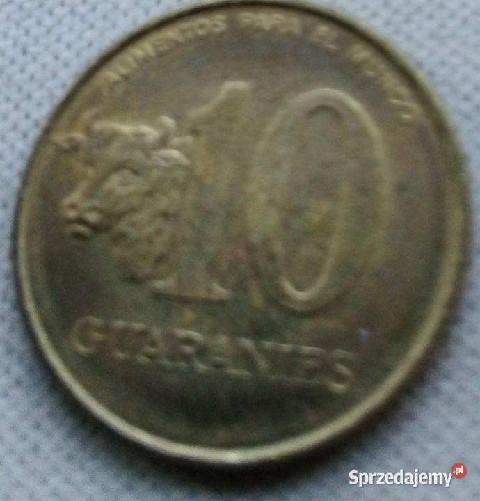 PARAGWAJ10 GUARANIES 1996 r Numizmatyka mazowieckie