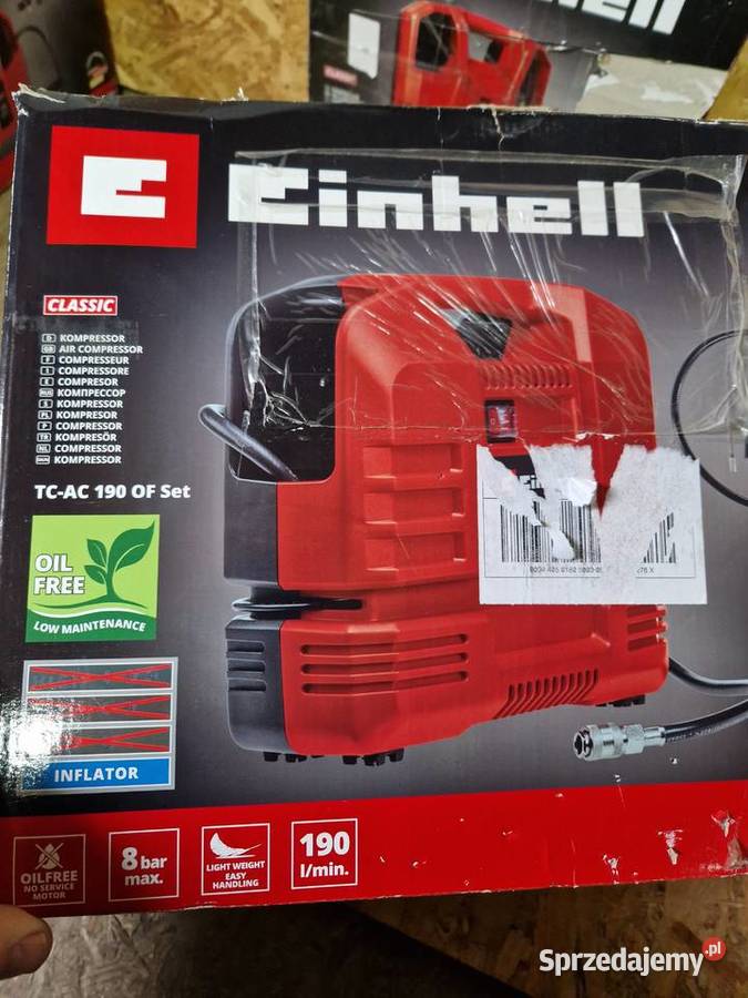 Kompresor bezolejowy Einhell TCAC 190 1 l 8 bar Głogowa