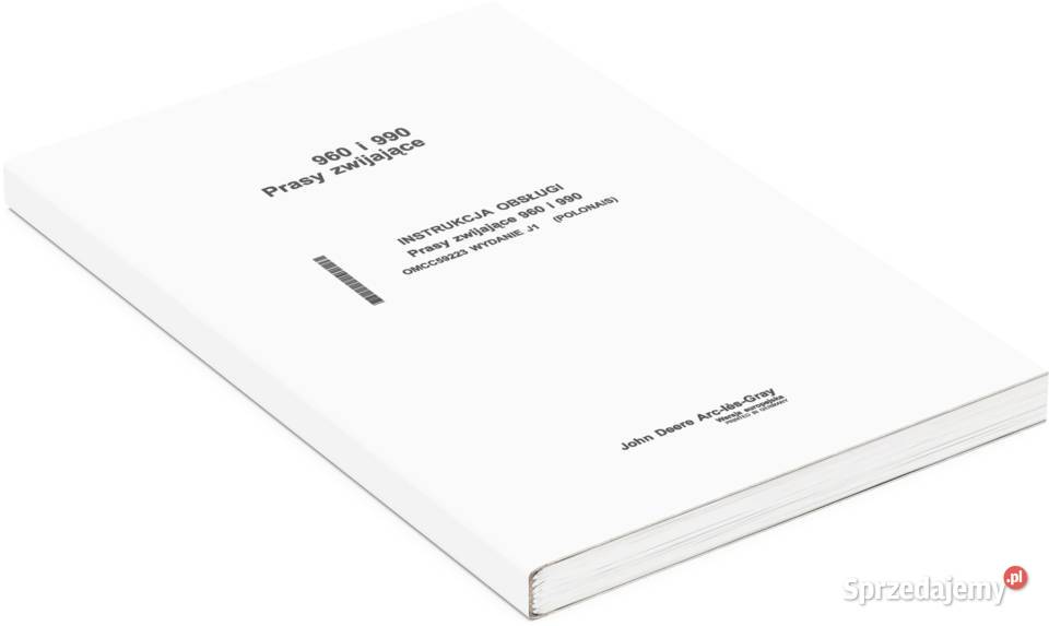 JD 1020v Instrukcja katalog obsługi napraw Szamotuły