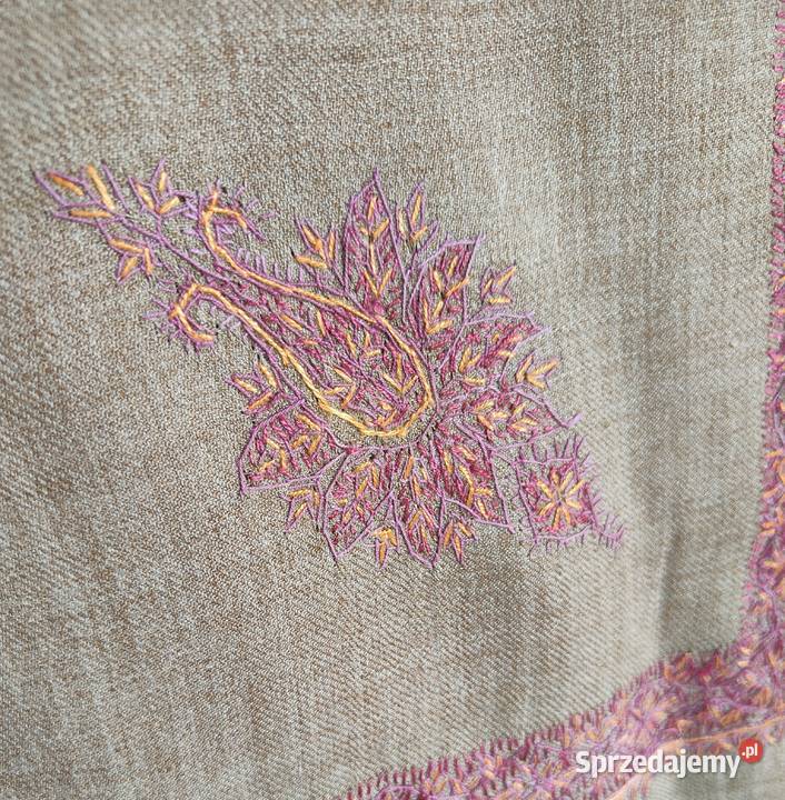 Szal orientalny indyjski haftowany haft paisley zachodniopomorskie sprzedam