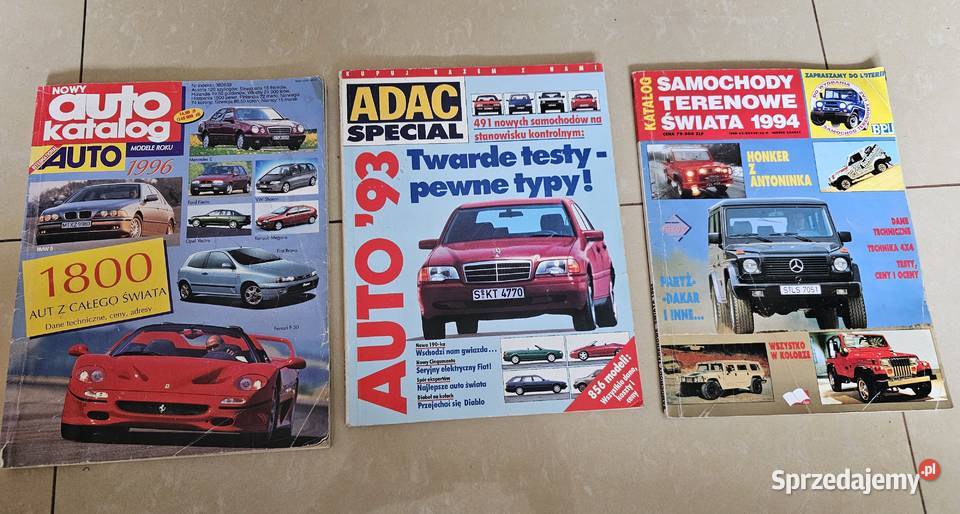 KATALOG AUT 96r KATALOG TERENOWYCH 94r ADAC Rok wydania 1993 Zielona Góra