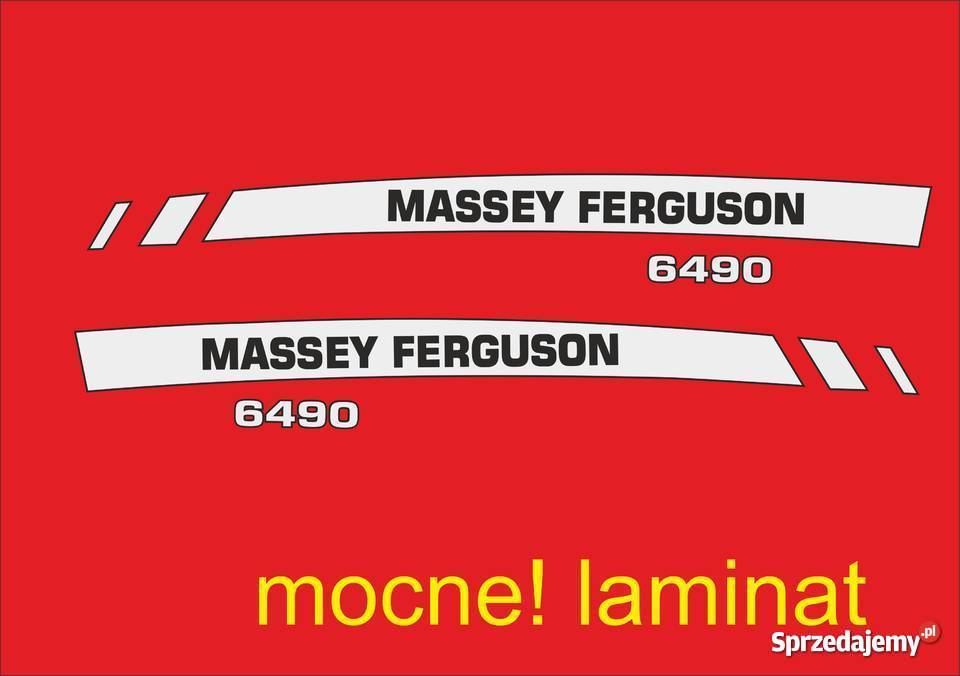 naklejki massey ferguson 6490