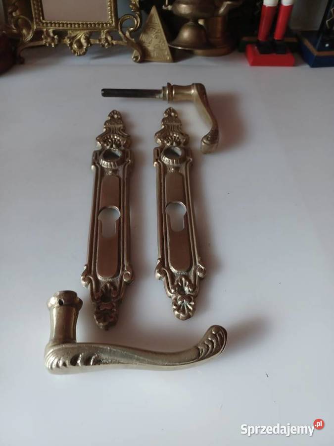 Mosiężne klamki z szyldami Poznań