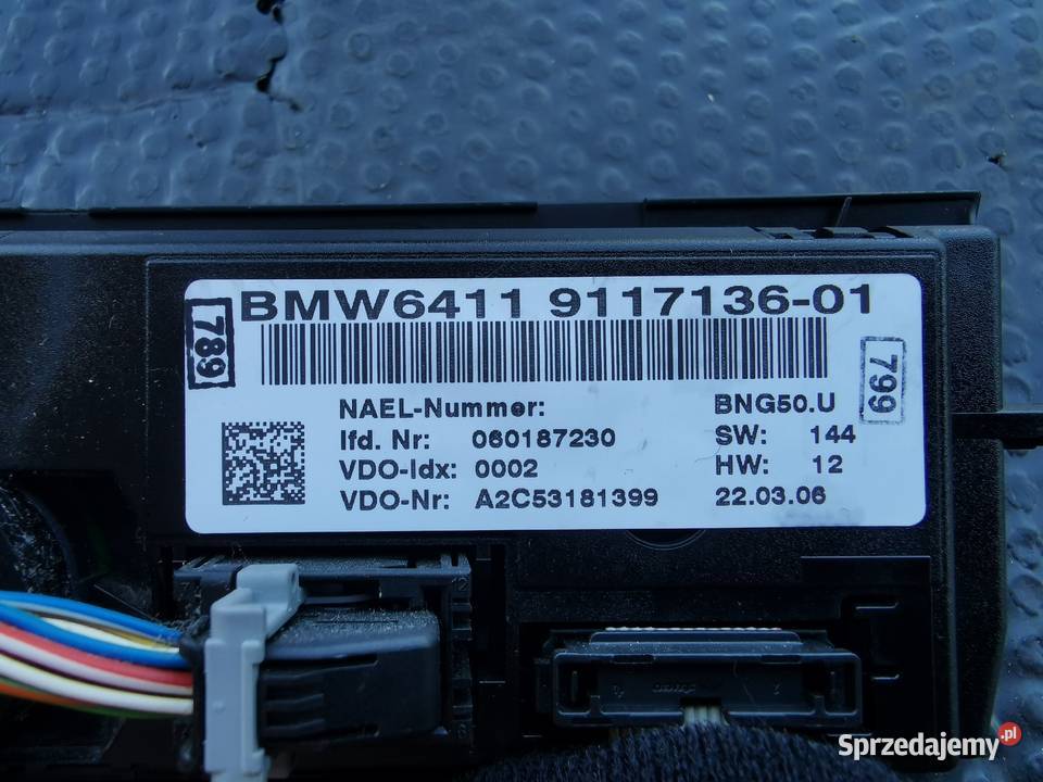 Panel sterowania klimatyzacji bmw e90 e91 6411 Sieraków