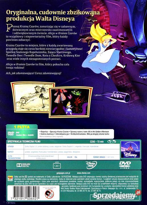 ALICJA W KRAINIE CZARÓW ZACZAROWANA KOLEKCJA 1 płyta Kalisz