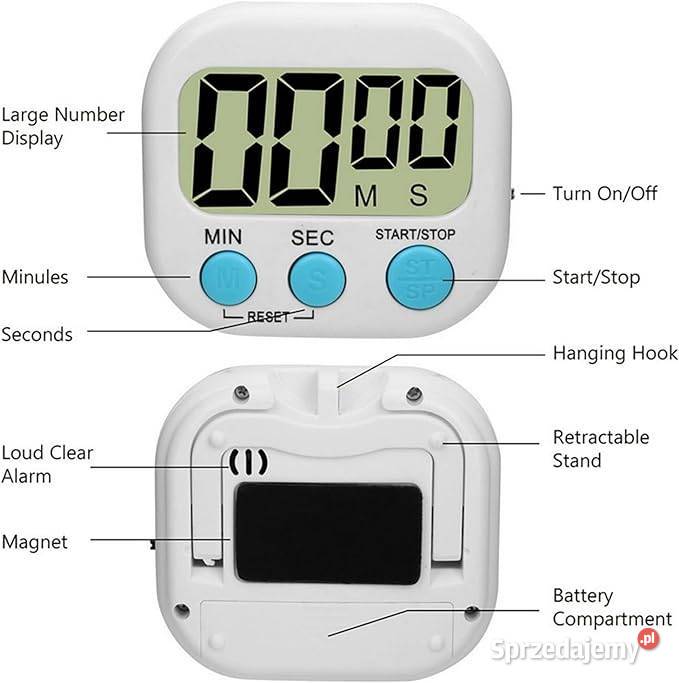 Minutnik do kuchni timer Sekundnik z Magnesem mazowieckie
