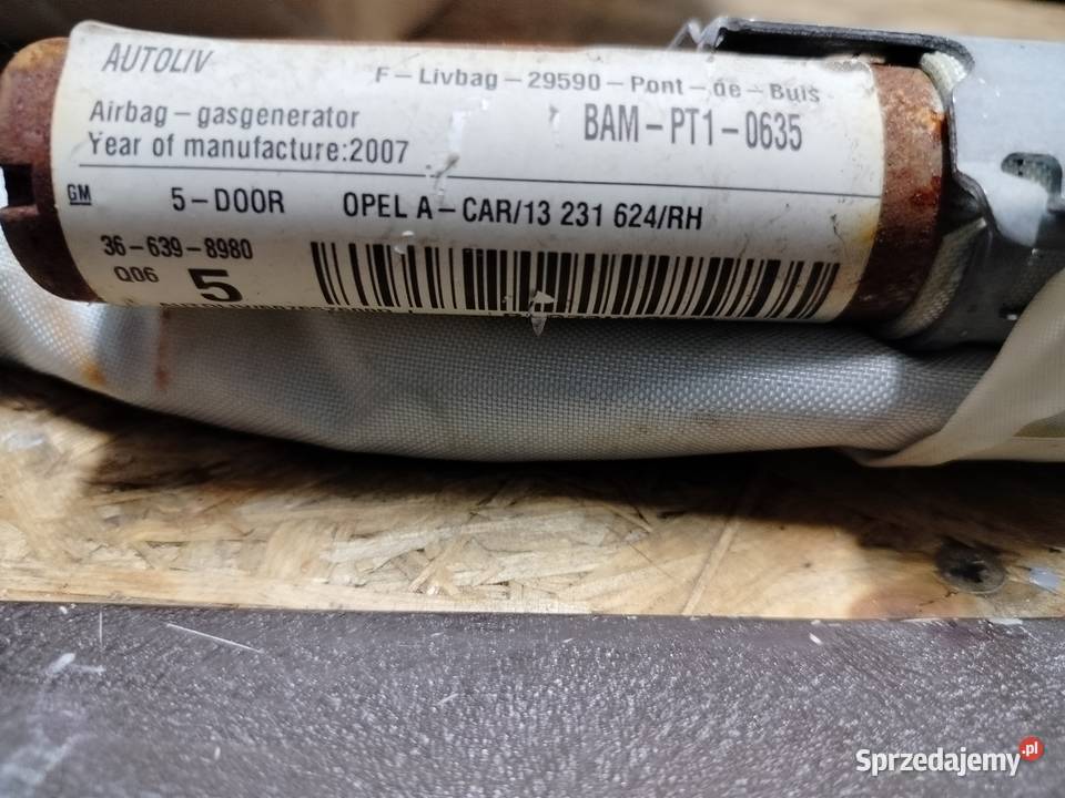 Kurtyna boczna opel astra h prawa hb Kielce sprzedam