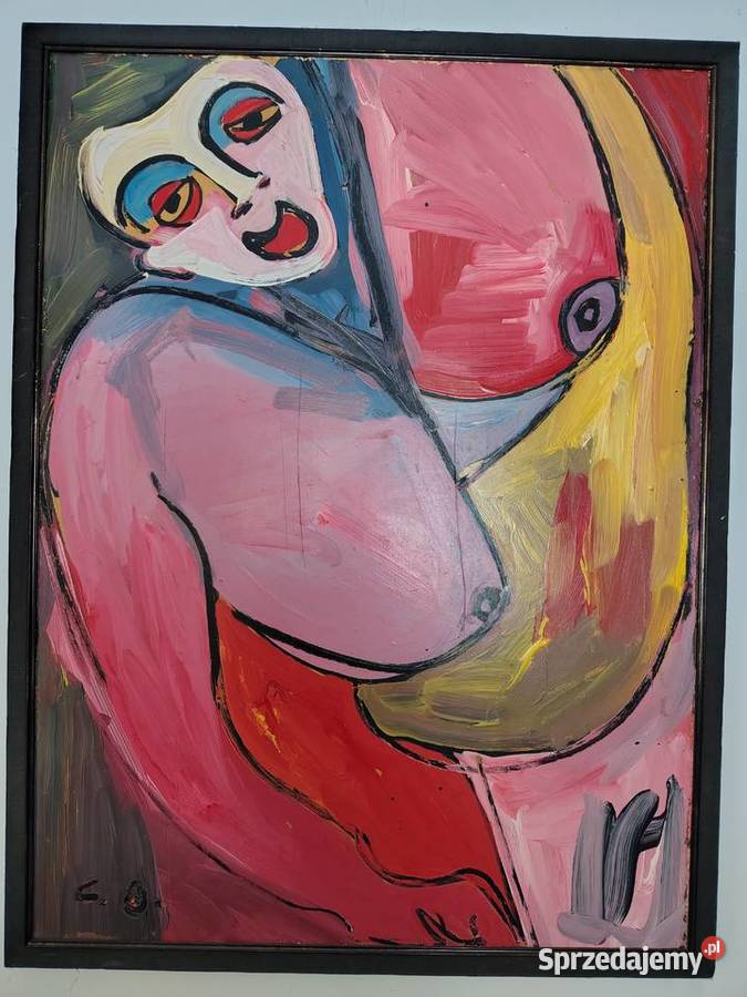 Constant Baruque stary obraz olejny Kartuzy