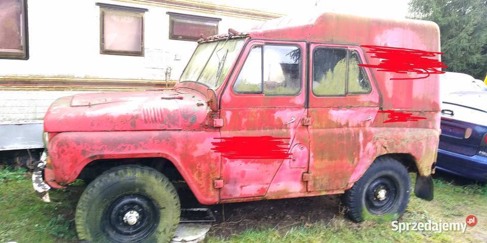 UAZ 469 B 4x4 nadbudowa plastikowa Biskupiec