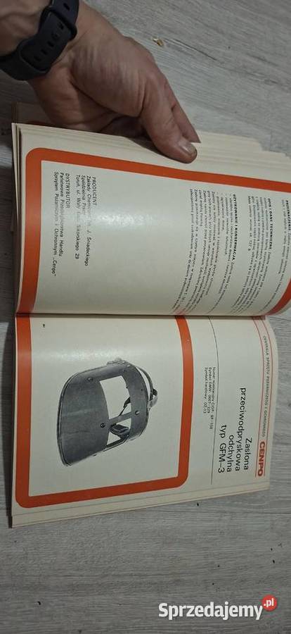 Katalog sprzętu ochrony osobistej CENPO wyd 1976 Łęczyca