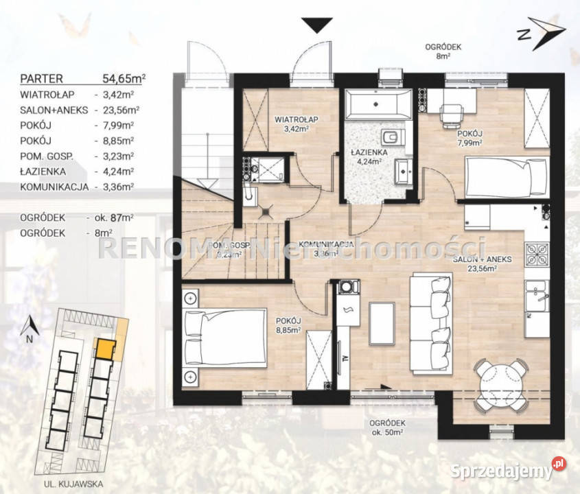 sprzedaży mieszkania 5465m2 3 pokoje Białystok podlaskie