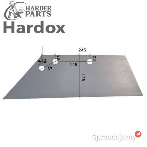 Lemiesz 300hektarów HARDOX DG540L części do Suwałki