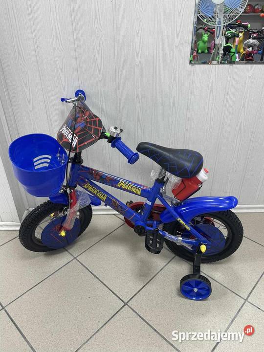 339 Rower 12 Spiderman niebieski Zabrze