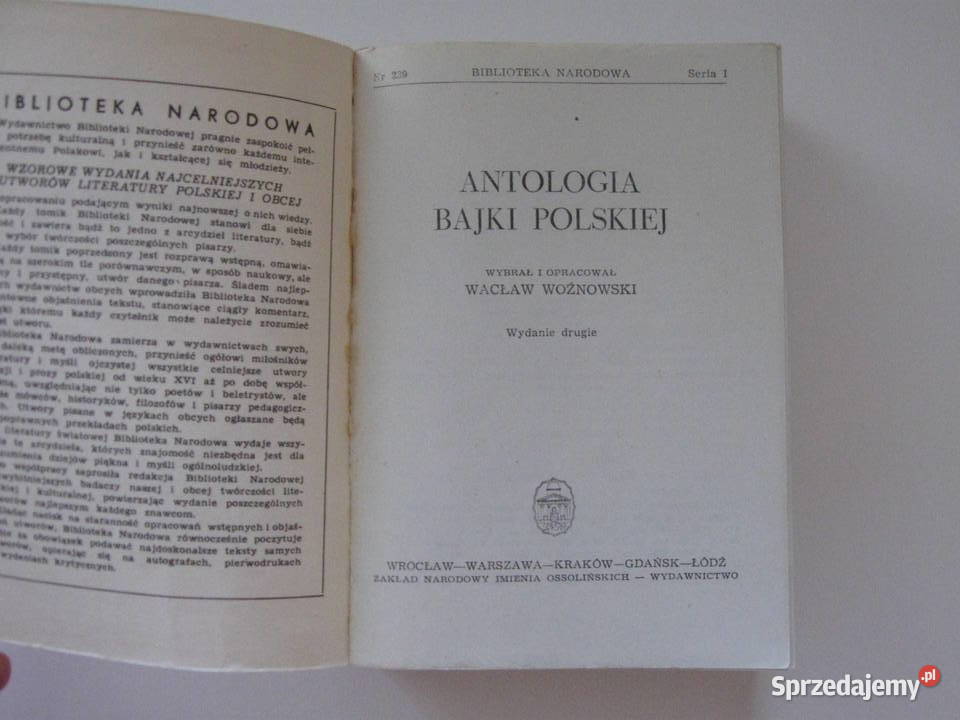 Antologia bajki polskiej Wacław Woźnowski Pozostałe Białystok