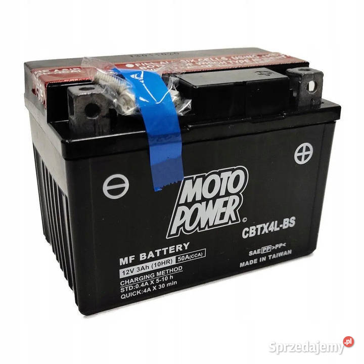 NOWY Akumulator motocyklowy MotoPower CBTX4LBS Wrocław