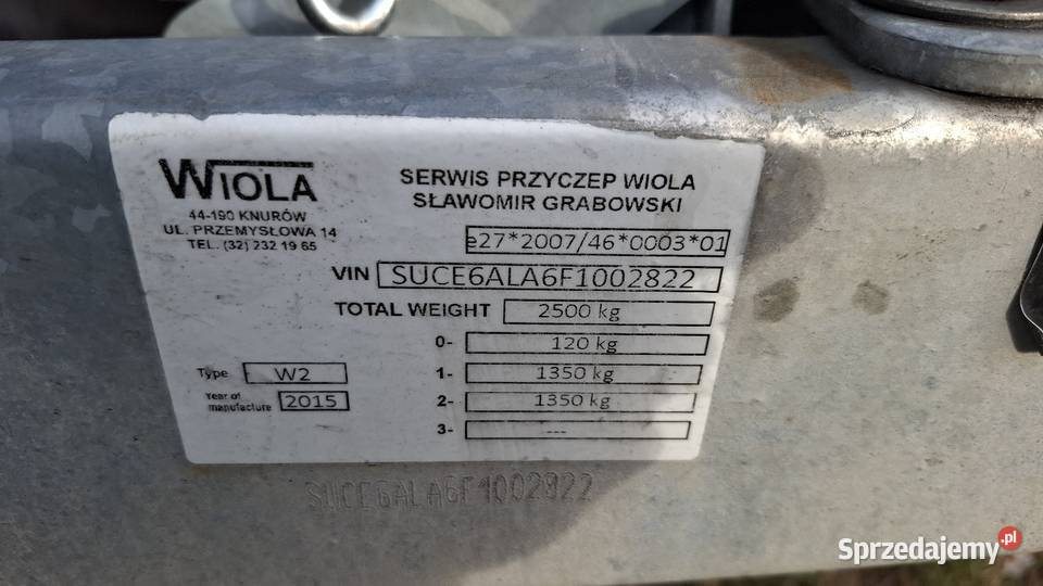 Przyczepa laweta Wiola Wygoda