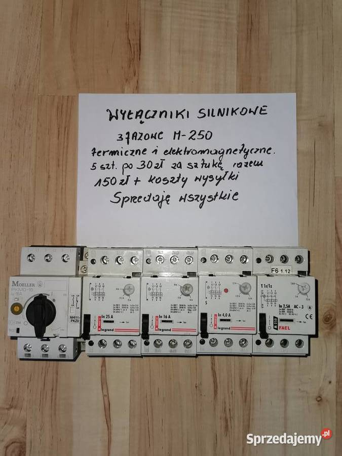 Wyłączniki silnikowe 3fazowe termiczne i