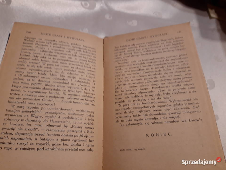 Złote czasy i wywczasy Jabłonowski Lwów1920 wyd1 wielkopolskie Iwno