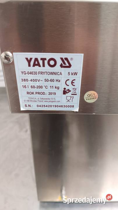 Frytownica 1komorowa z kranikiem 16L YATO Wrocław