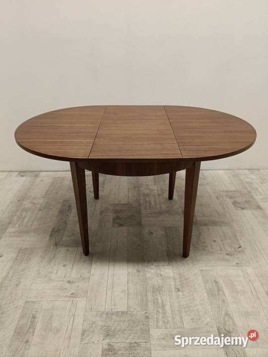 stół okrągły patyczak PRL rozkładany stary łódzkie Radomsko