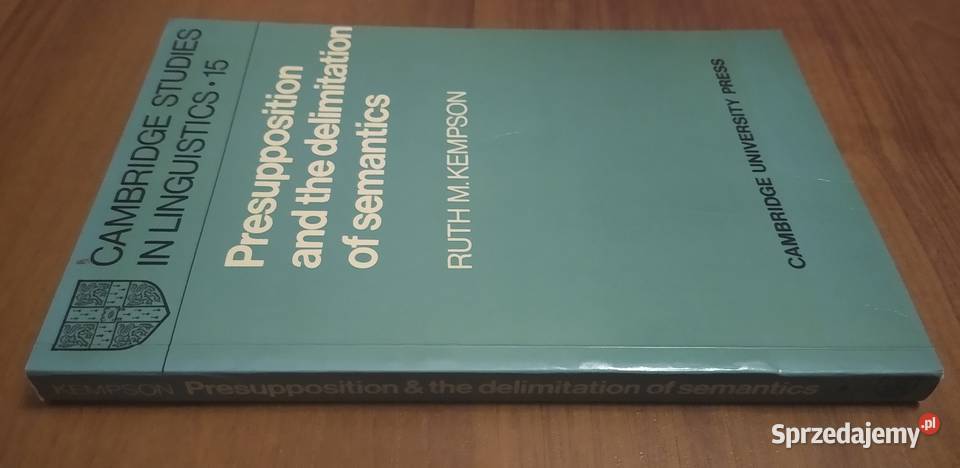 Presupposition and the delimitation of semantcis Gdańsk sprzedam
