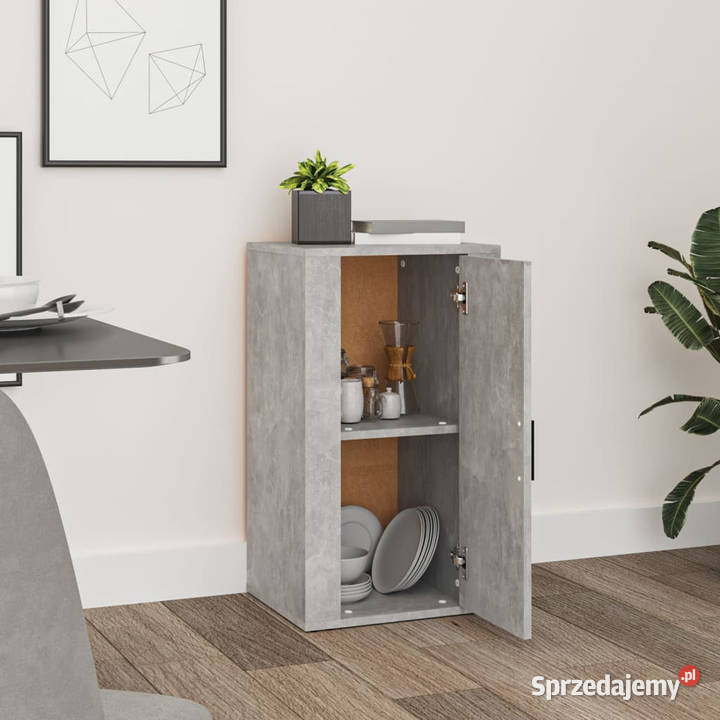 Szafka szarość betonu 40x33x70 materiał Warszawa