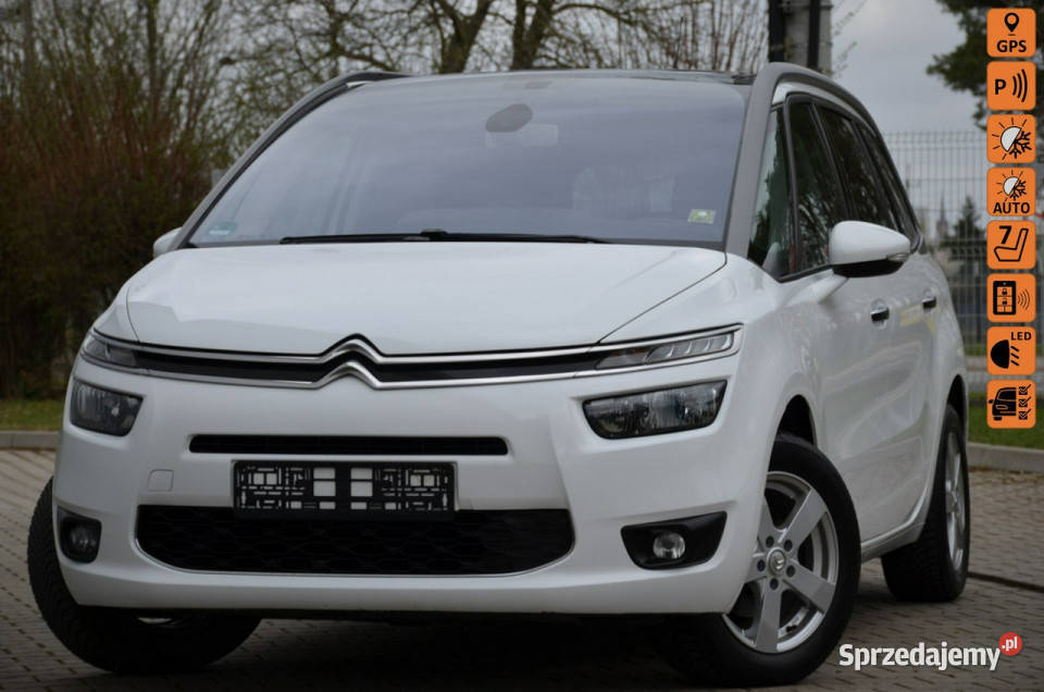 Citroen C4 Grand Picasso Białe Opłacone 12T tempomat Kutno