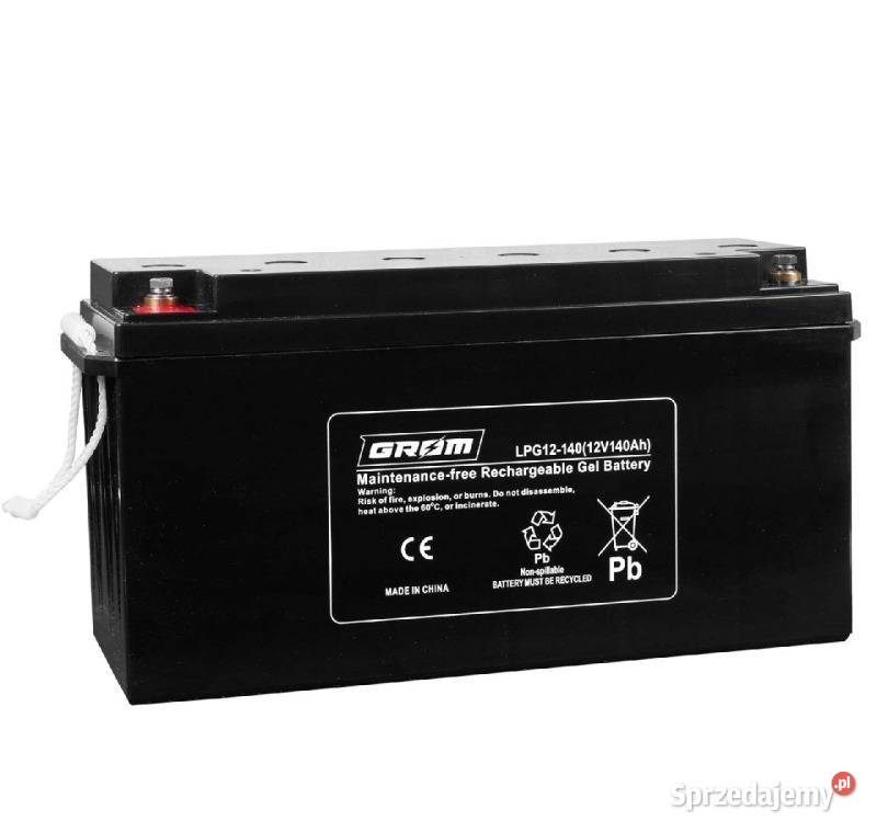 Akumulator żelowy 12V 140Ah GROM LPG12140 łódzkie Łódź