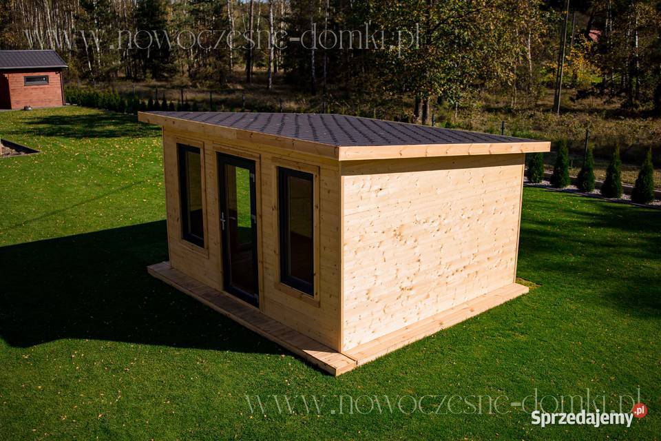 Drewniany domek na działkę ogród Lugo 2A 4m x 4m Łódź