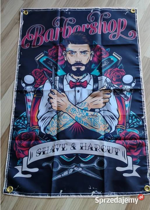 Stihl baner plakat materiałowy 90x60barber Gadgety motoryzacyjne Gniezno sprzedam