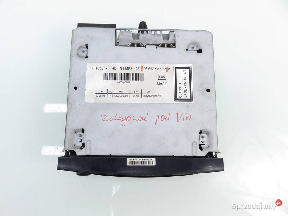 RADIO CITROEN C4 I 9666393777 małopolskie sprzedam